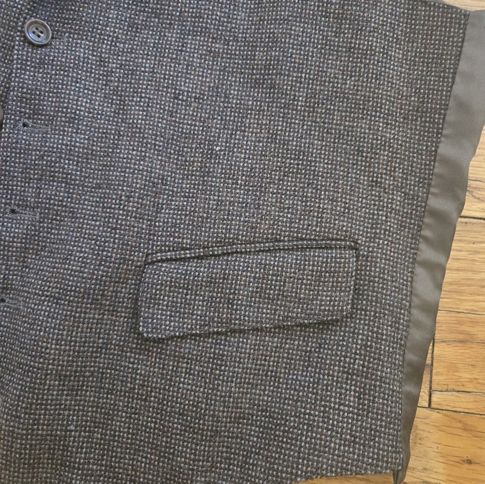 Vintage Mens Wool Vest Medium/large Brown - Picture 4 of 7